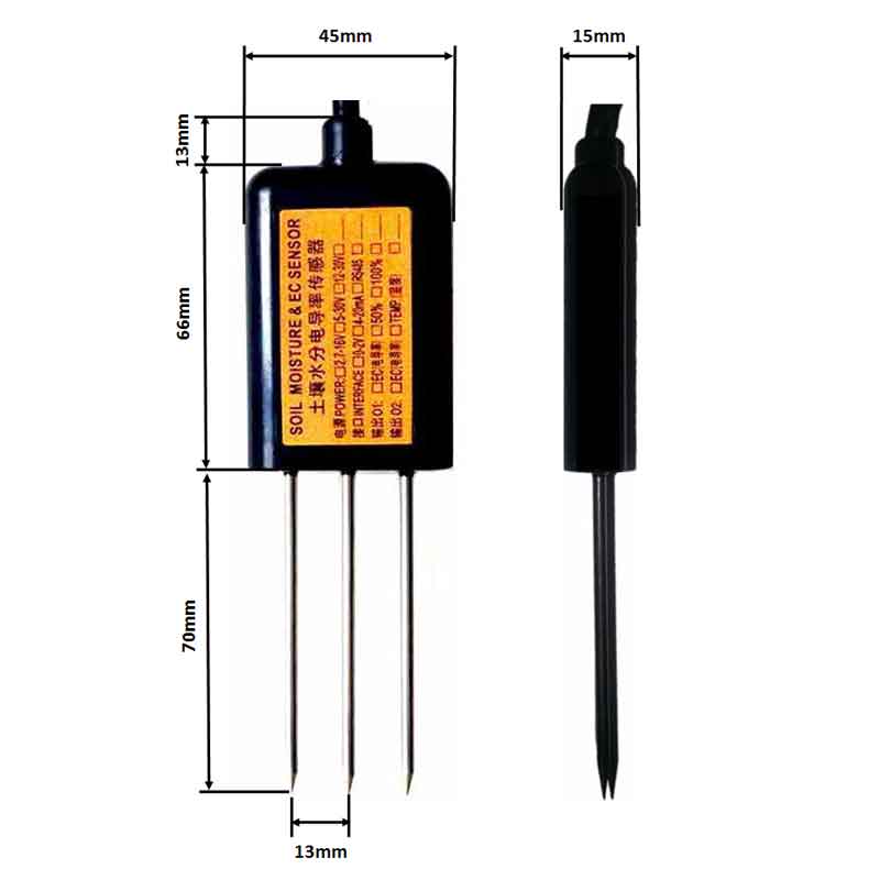 土壤溫濕鹽傳感器介紹 土壤溫濕鹽傳感器介紹